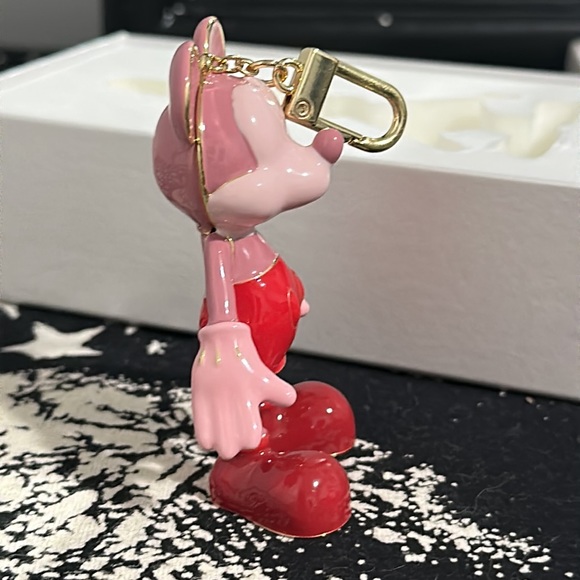 Baublebar x Disney Mickey Mouse Multi-Color Red / Pink /Gold Trim Bag Charm - Picture 5 of 9